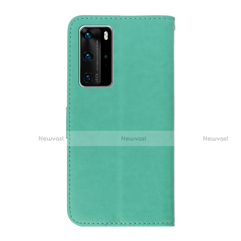 Leather Case Stands Flip Cover T09 Holder for Huawei P40 Pro