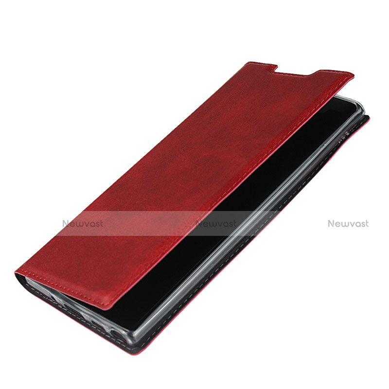 Leather Case Stands Flip Cover T09 Holder for Samsung Galaxy Note 10