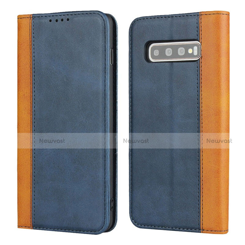 Leather Case Stands Flip Cover T09 Holder for Samsung Galaxy S10