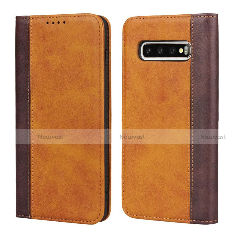 Leather Case Stands Flip Cover T09 Holder for Samsung Galaxy S10