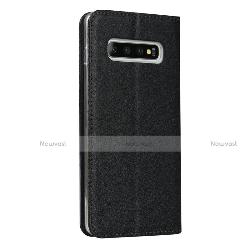 Leather Case Stands Flip Cover T09 Holder for Samsung Galaxy S10 Plus