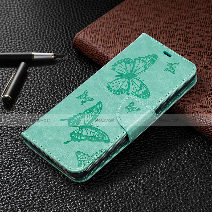 Leather Case Stands Flip Cover T09 Holder for Xiaomi Redmi 9A Matcha Green