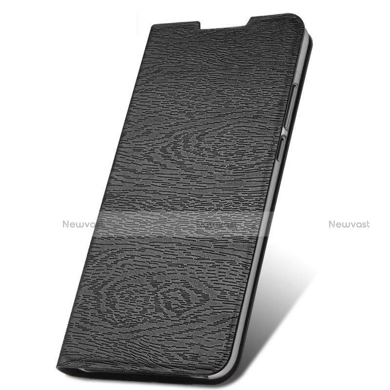 Leather Case Stands Flip Cover T09 Holder for Xiaomi Redmi Note 8 Pro Black