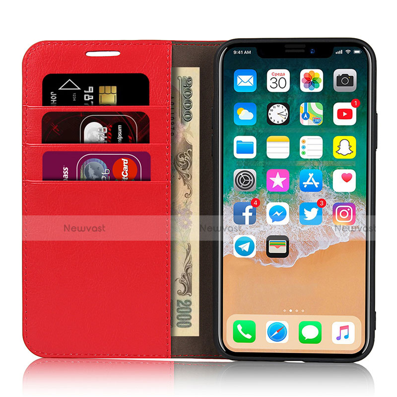 Leather Case Stands Flip Cover T10 Holder for Apple iPhone 11