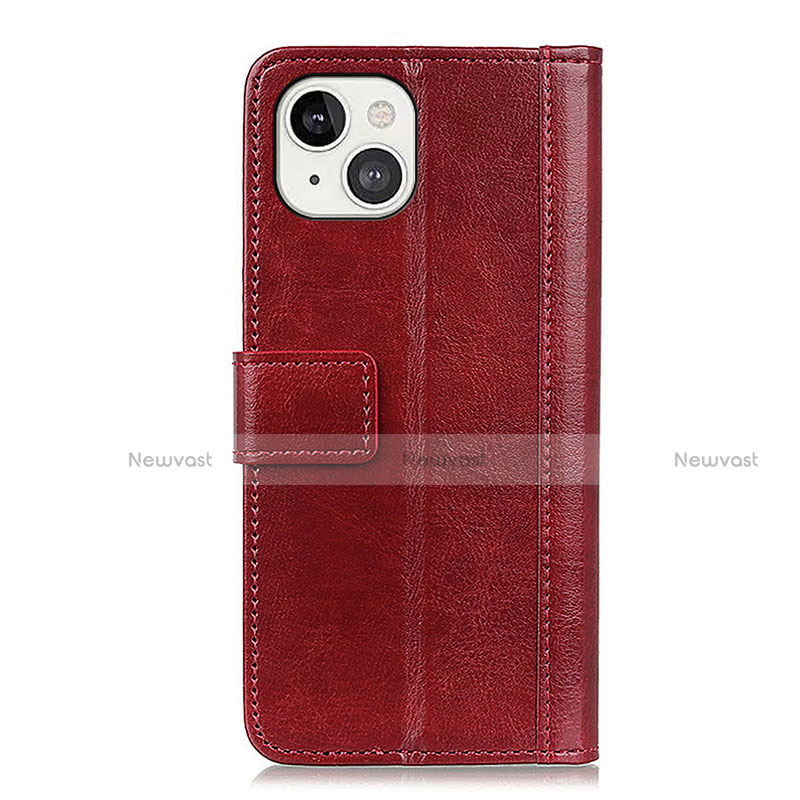 Leather Case Stands Flip Cover T10 Holder for Apple iPhone 13 Mini