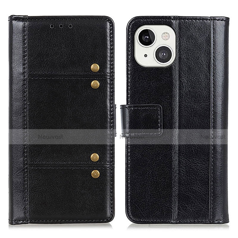 Leather Case Stands Flip Cover T10 Holder for Apple iPhone 13 Mini Black