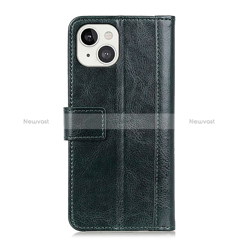 Leather Case Stands Flip Cover T10 Holder for Apple iPhone 15