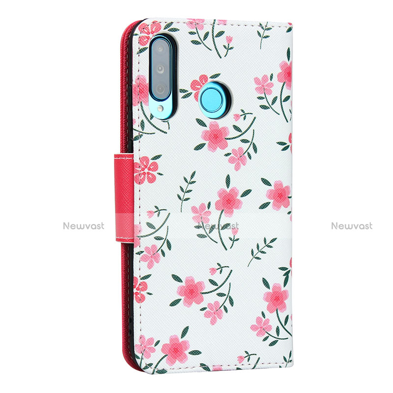 Leather Case Stands Flip Cover T10 Holder for Huawei P30 Lite