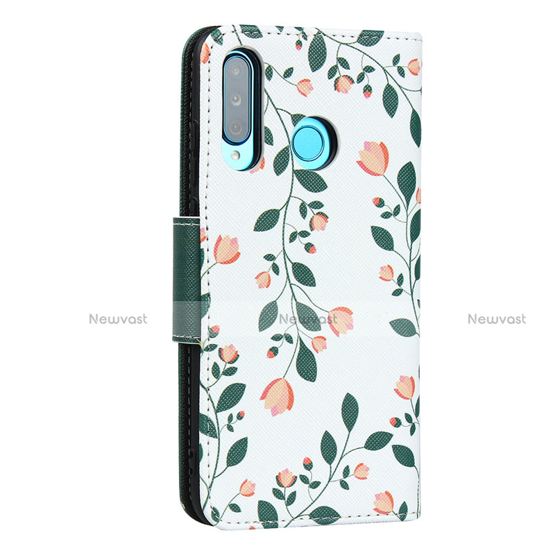 Leather Case Stands Flip Cover T10 Holder for Huawei P30 Lite