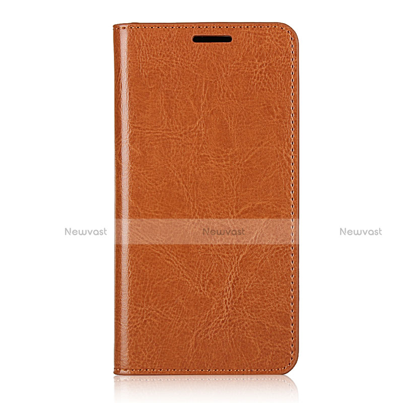 Leather Case Stands Flip Cover T10 Holder for Huawei P40 Orange