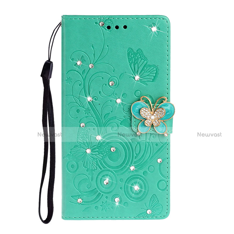 Leather Case Stands Flip Cover T10 Holder for Huawei P40 Pro Green