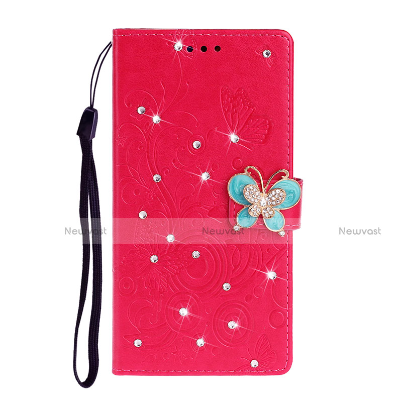 Leather Case Stands Flip Cover T10 Holder for Huawei P40 Pro Red