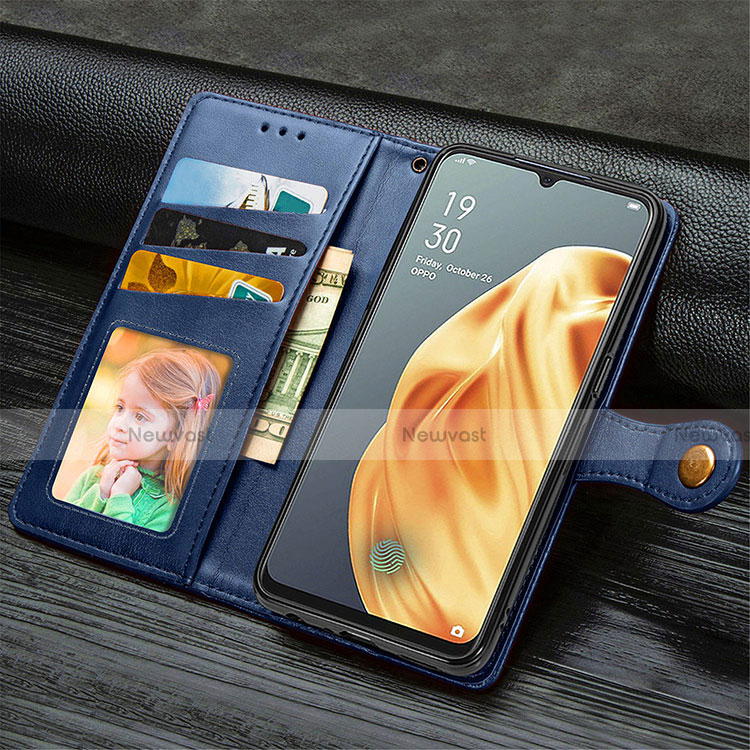 Leather Case Stands Flip Cover T10 Holder for Oppo F15