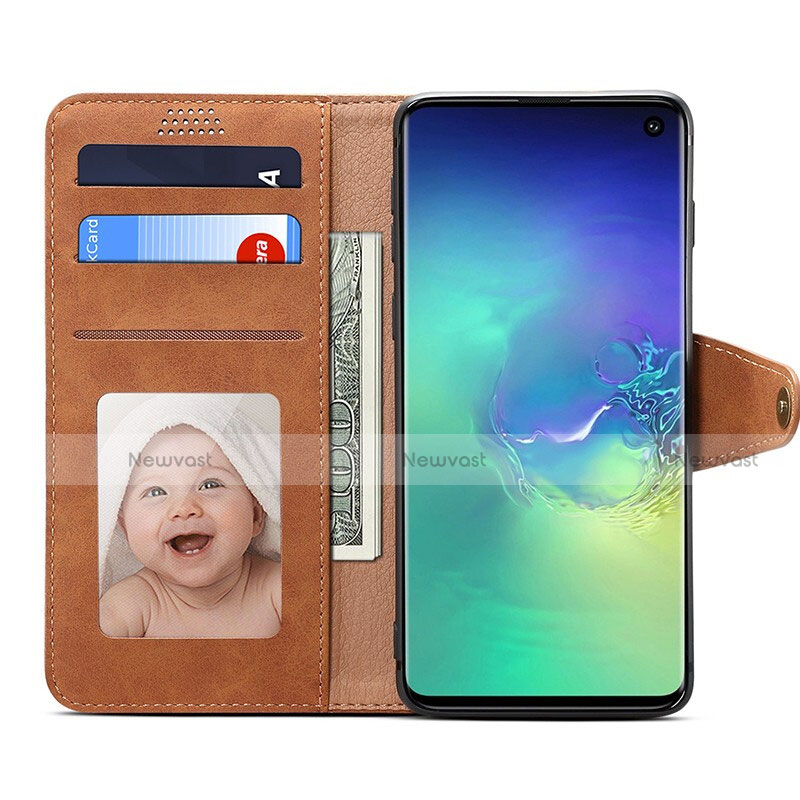 Leather Case Stands Flip Cover T10 Holder for Samsung Galaxy S10