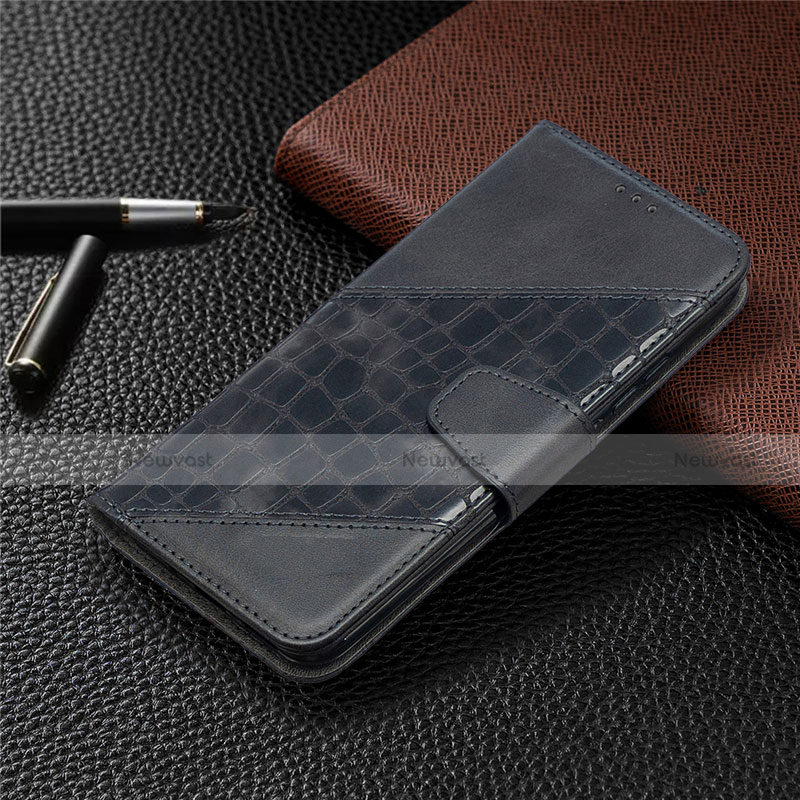 Leather Case Stands Flip Cover T10 Holder for Xiaomi Redmi 9A Black