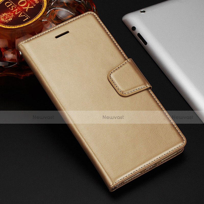 Leather Case Stands Flip Cover T11 Holder for Huawei Mate 20 X 5G Gold