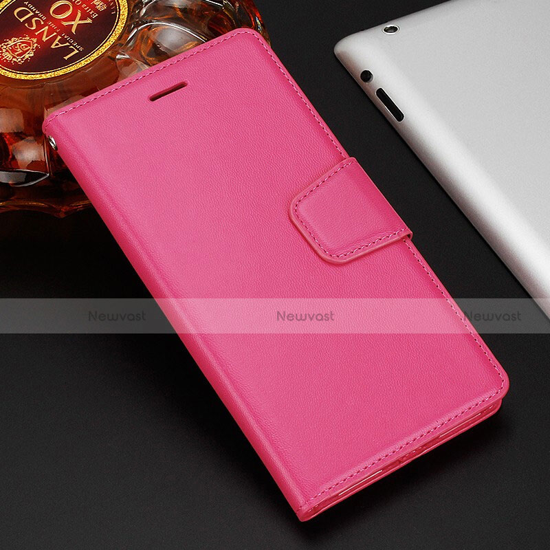 Leather Case Stands Flip Cover T11 Holder for Huawei Mate 20 X 5G Hot Pink