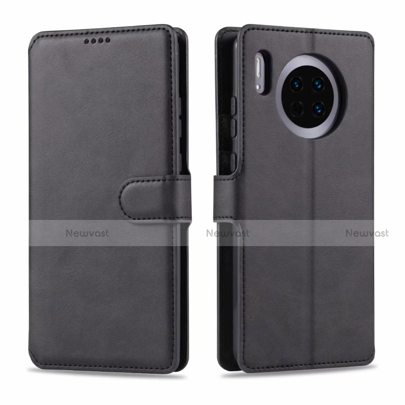 Leather Case Stands Flip Cover T11 Holder for Huawei Mate 30E Pro 5G Black