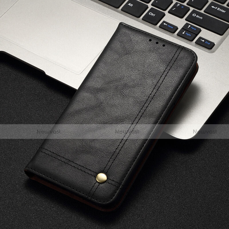 Leather Case Stands Flip Cover T11 Holder for Xiaomi Mi Note 10 Pro Black