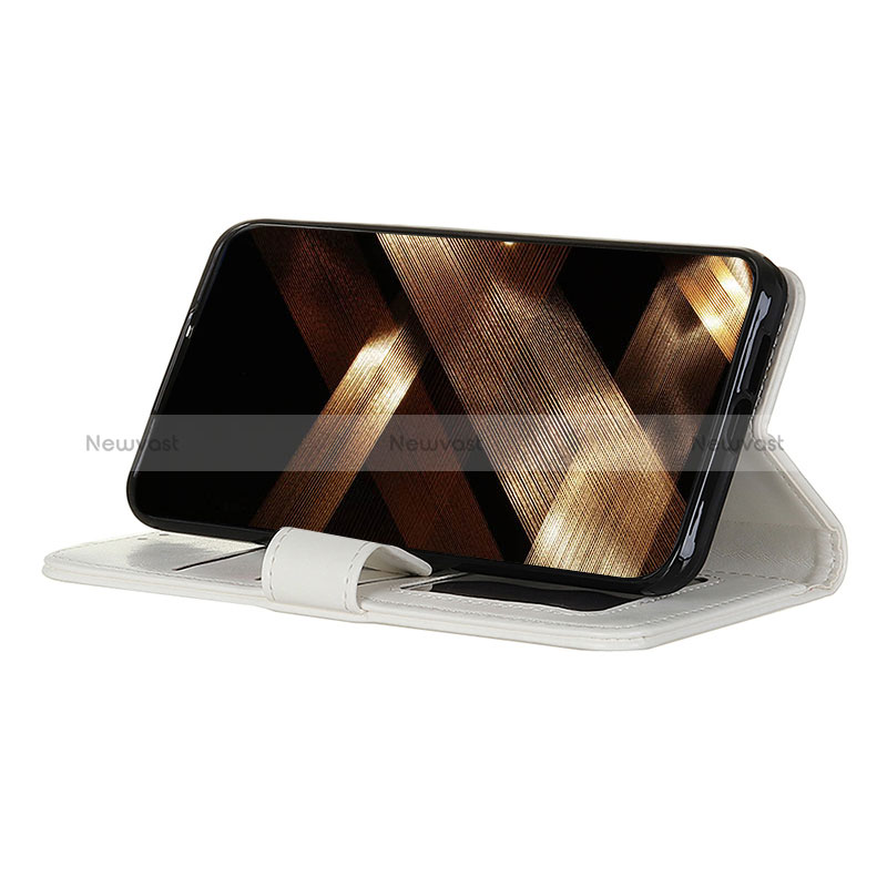 Leather Case Stands Flip Cover T12 Holder for Apple iPhone 15