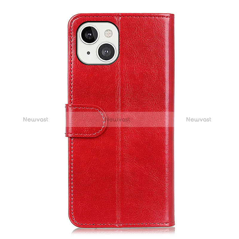 Leather Case Stands Flip Cover T12 Holder for Apple iPhone 15