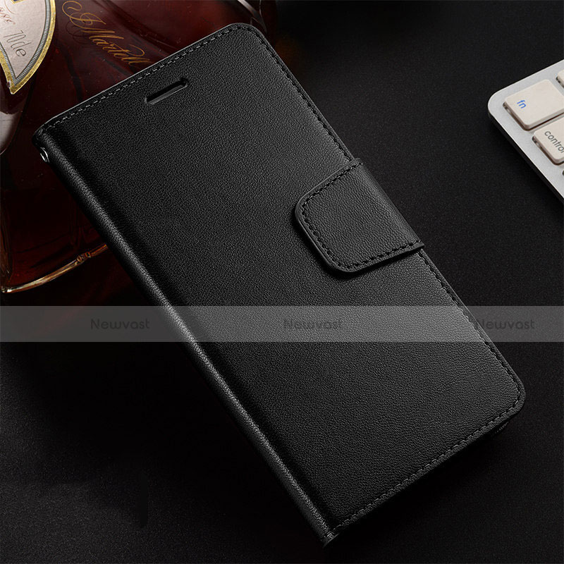 Leather Case Stands Flip Cover T12 Holder for Huawei Honor 20i Black