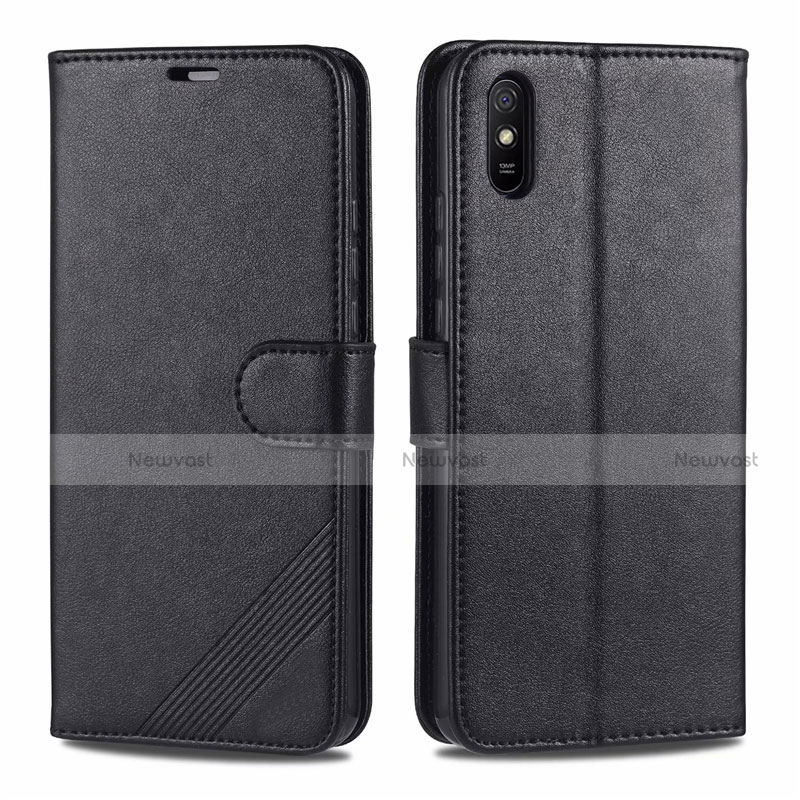 Leather Case Stands Flip Cover T12 Holder for Xiaomi Redmi 9A