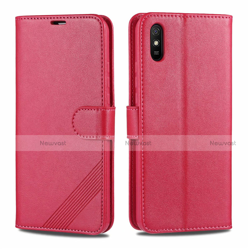 Leather Case Stands Flip Cover T12 Holder for Xiaomi Redmi 9A