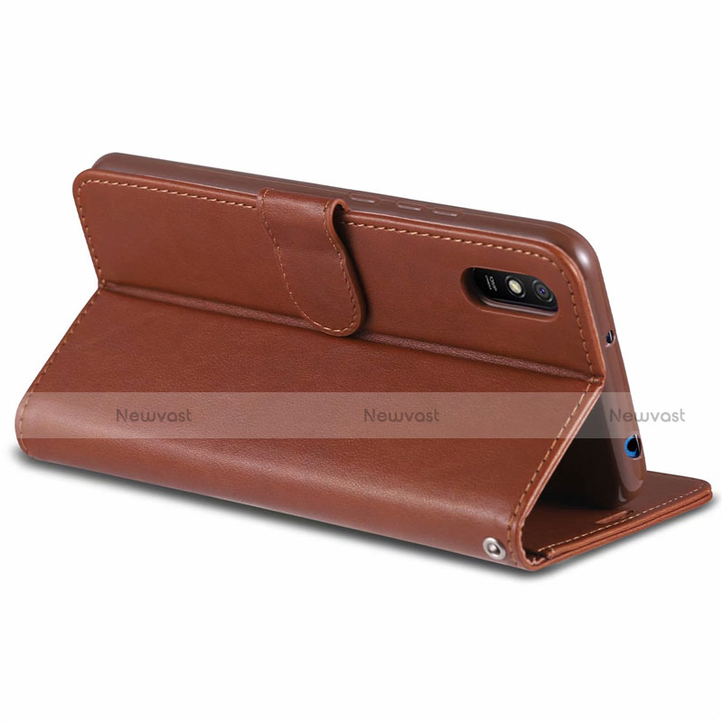 Leather Case Stands Flip Cover T12 Holder for Xiaomi Redmi 9A