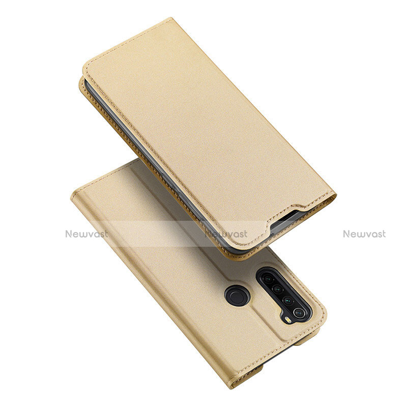 Leather Case Stands Flip Cover T12 Holder for Xiaomi Redmi Note 8 (2021)