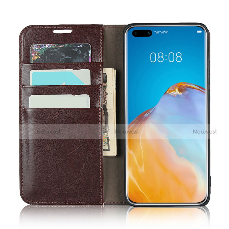 Leather Case Stands Flip Cover T14 Holder for Huawei P40 Pro