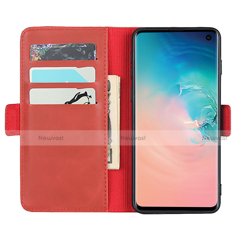 Leather Case Stands Flip Cover T14 Holder for Samsung Galaxy S10 Plus