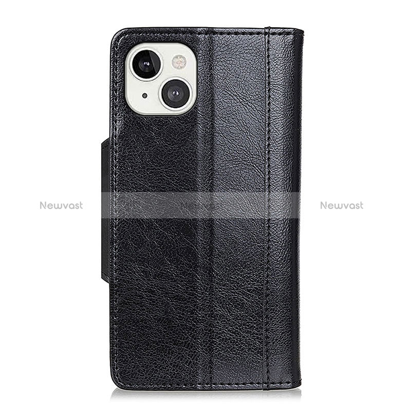 Leather Case Stands Flip Cover T15 Holder for Apple iPhone 15