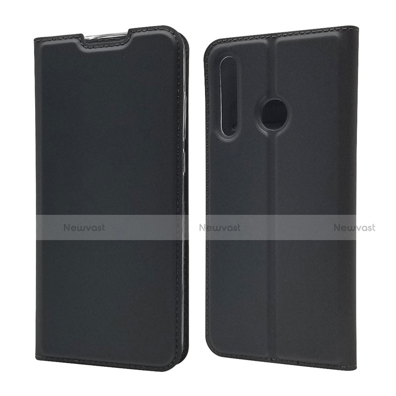 Leather Case Stands Flip Cover T15 Holder for Huawei Honor 10i Black