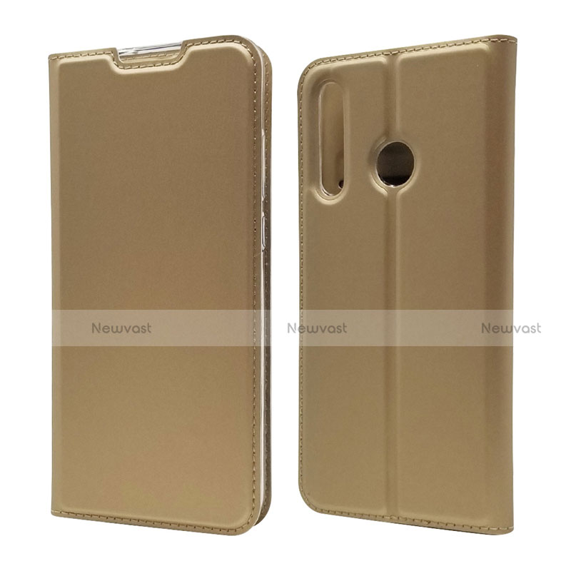 Leather Case Stands Flip Cover T15 Holder for Huawei Honor 20E Gold