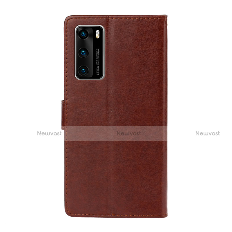 Leather Case Stands Flip Cover T15 Holder for Huawei P40