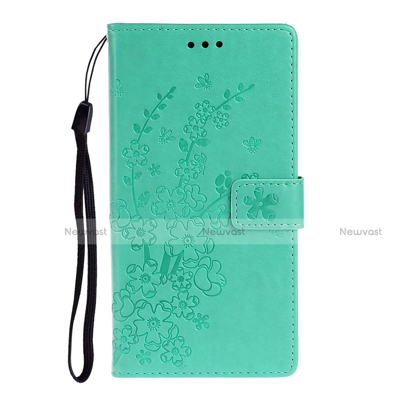 Leather Case Stands Flip Cover T15 Holder for Huawei P40 Green