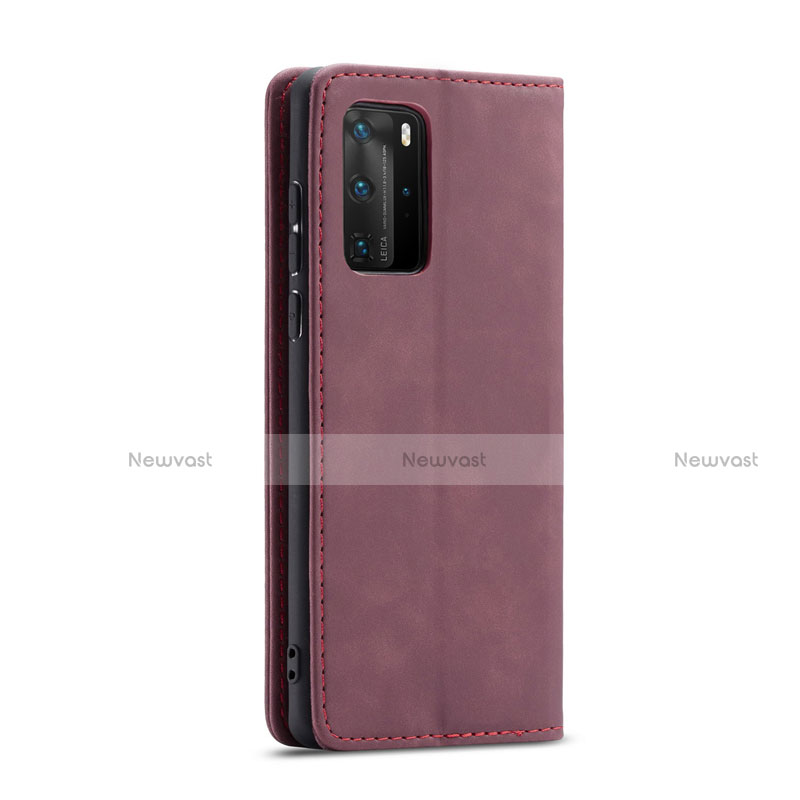 Leather Case Stands Flip Cover T15 Holder for Huawei P40 Pro