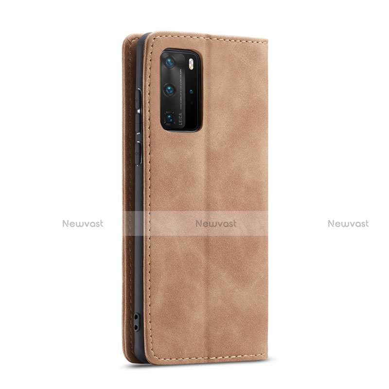 Leather Case Stands Flip Cover T15 Holder for Huawei P40 Pro