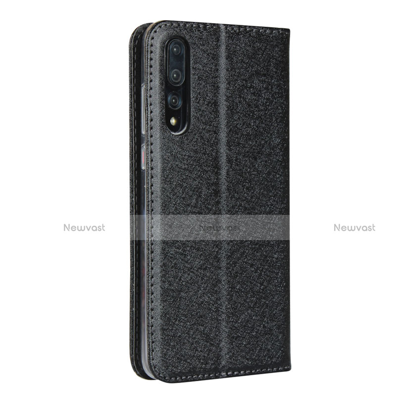 Leather Case Stands Flip Cover T16 Holder for Huawei P20 Pro