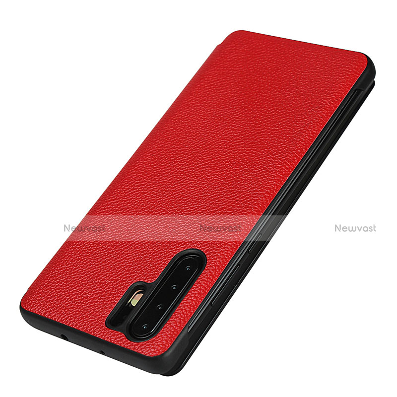 Leather Case Stands Flip Cover T16 Holder for Huawei P30 Pro New Edition