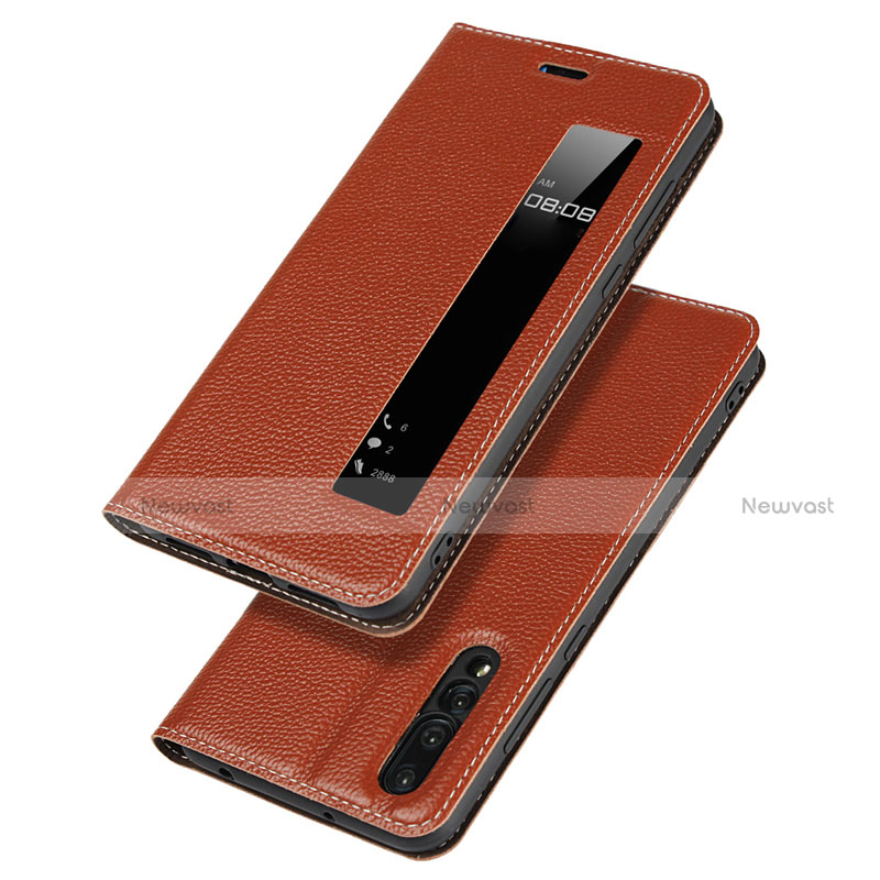 Leather Case Stands Flip Cover T17 Holder for Huawei P20 Pro