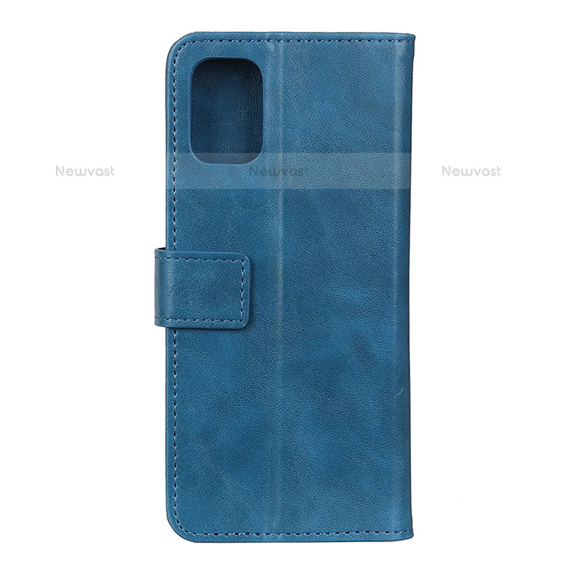 Leather Case Stands Flip Cover T17 Holder for Xiaomi Mi 11 5G Blue