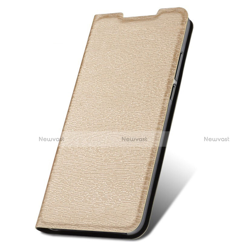 Leather Case Stands Flip Cover T17 Holder for Xiaomi Redmi Note 8 Gold