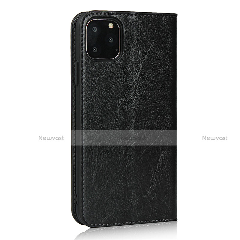 Leather Case Stands Flip Cover T18 Holder for Apple iPhone 11 Pro Black