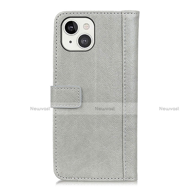 Leather Case Stands Flip Cover T18 Holder for Apple iPhone 13