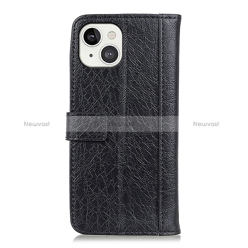 Leather Case Stands Flip Cover T18 Holder for Apple iPhone 15