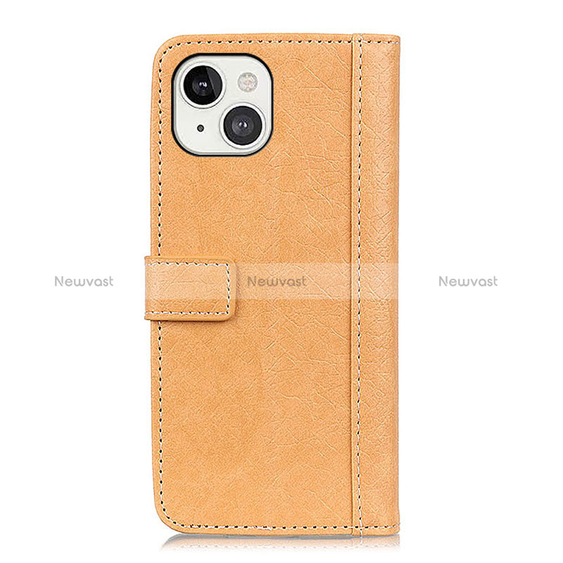 Leather Case Stands Flip Cover T18 Holder for Apple iPhone 15