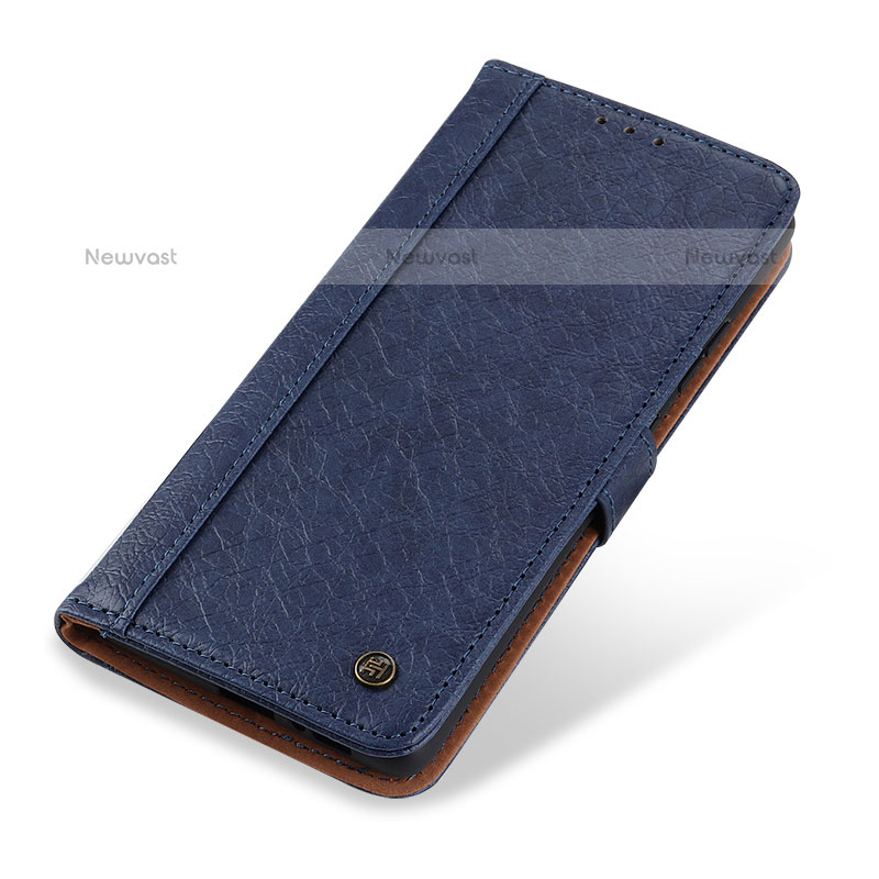 Leather Case Stands Flip Cover T19 Holder for Apple iPhone 15 Pro Max Blue