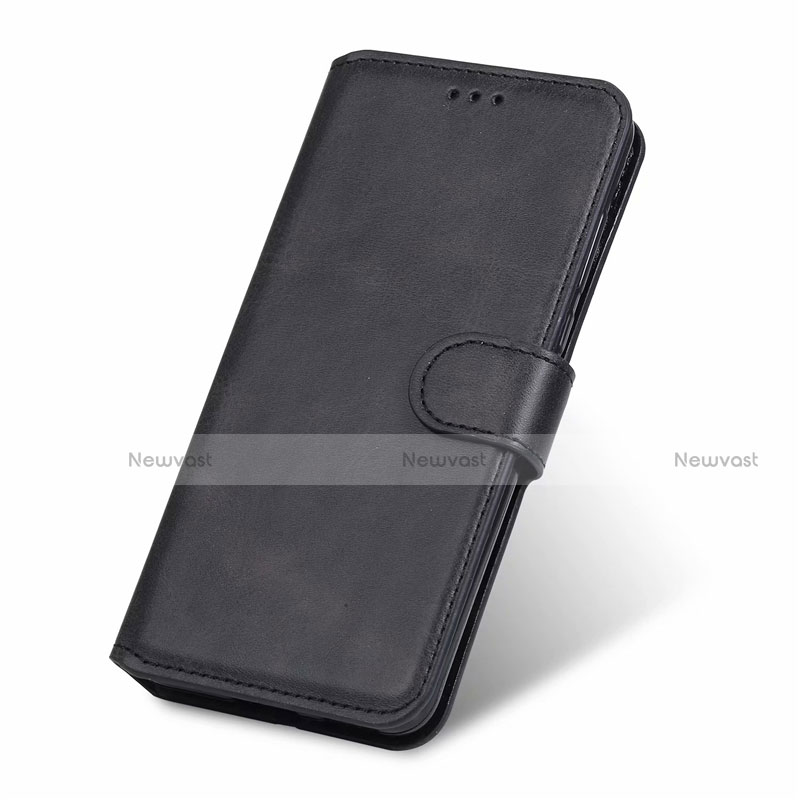 Leather Case Stands Flip Cover T19 Holder for Huawei P40 Black